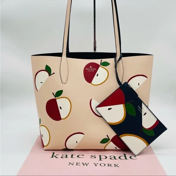 kate spade | Bags | Kate Spade Honeycrisp Apple Large Tote